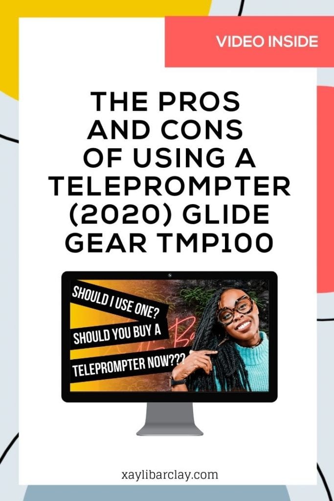 The pros and cons of using a teleprompter 2020 Glide Gear TMP100