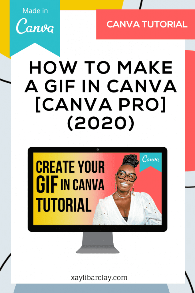 How to make a GIF in CANVA [CANVA PRO] (2020)