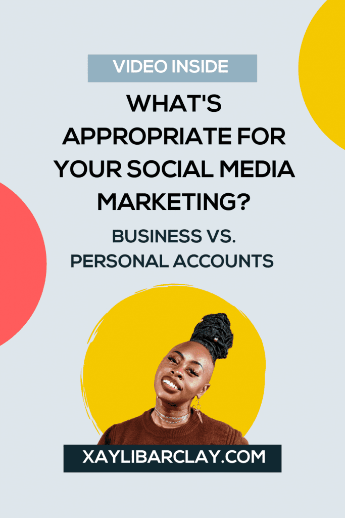 personal social media accounts vs. business social media accounts
